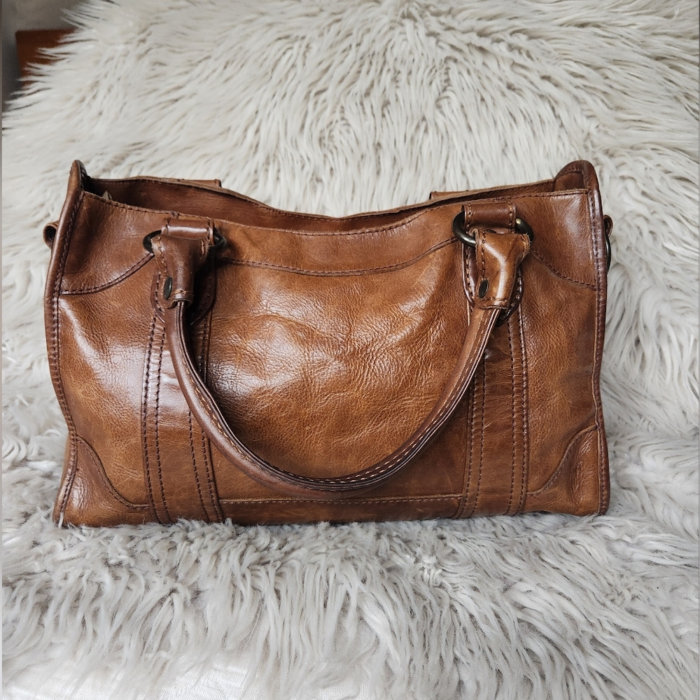 Frye Melsissa Satchel In Brown - Picture 4 of 16